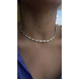 Vi store Çelik Tiffany X Kolye