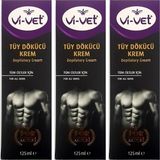 Vi-Vet 3x125 ml Erkek Tüy Dökücü Krem
