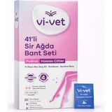 Vi-Vet 41’Li Pudralı Sir Ağda Bant Seti – Hassas Ciltlere Uygun, En Kısa Tüylerde Etkili Full Body A