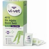 Vi-Vet 41’li Sir Ağda Bant Seti Azulen – Tüm Ciltler Için Vücut & Yüz Ağda Bandı