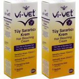 Vi-Vet Ağda Tüy Sarartıcı Krem 70-35 ml x 2 Adet Yüz ve Vücut İçin Özel Formül