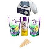 Vi-vet Izla Ağda Makinesi+2 Adet Yeşil Boncuk Ağda+ Ağda Yağı + Spatula