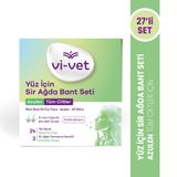 Vi-Vet Yüz İçin Sir Ağda Bant Seti Azulen 27'li (24 Yüz Bandı + 3 Temizleme Mendili)