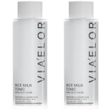 Via Elor Pirinç Sütü Toniği 2x200 ML -%30 Pirinç Suyu, 16D Hyalüronik Asit ve Niacinamide İçeren Aydınlatıcı, Leke Karşıtı ve Nemlendirici Tonik (Rice Milk Tonic)