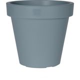 Via Gardenia Gri Plastik Yuvarlak Saksı Çap 40 cm Yükseklik 35 cm - Siyah