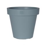 Via Gardenia Gri Plastik Yuvarlak Saksı Çap 40 Cm Yükseklik 35 Cm