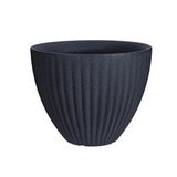 Via Gardenia Lotus Plastik Saksı Antrasit Çap 39cm Yükseklik 35cm
