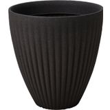 Via Gardenia Lotus Plastik Saksı Antrasit Çap 40cm Yükseklik 42cm