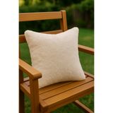 Viadela Soft Velvet Ekru Kadife Kırlent – 43x43 cm, KadifeVia, 43 x 43