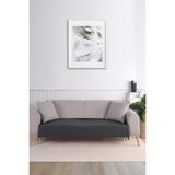 Viaden Ella Koltuk Örtüsü 100X200 cm Füme Renkli Pamuk Materyal ile Konforlu ve Şık Kullanım - 100 x 200 cm