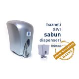 Vialli Hazneli 1000 ml Krom Sıvı Sabun Dispenseri