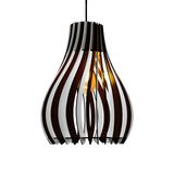 Vialux 14 Renk Modern Ahşap Bohem Rustik Avize Tekli Sarkıt Lamba Butik Otantik Aydınlatma Cafe Salon Mutfak Yemek Masası Avize (Siyah - Beyaz)