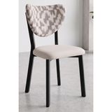 Vianem Elma Puffy Mutfak Sandalyesi Yemek Odası Bahçe Balkon Otel Restoran Kafe Sandalyesi - Kapuçino