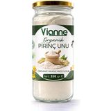Vianne Organik Pirinç Unu 350 gr - Sertifikalı, Vakumlu Cam Kavanoz - Hediyesiz