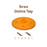 Viapot Güveç Dolma Sarma Taşı Kapağı Sırsız Çömlek 21cm