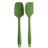 viarella 2li Yeşil Silikon Ve Spatula Seti Isıya Dayanıklı Yanmaz Yapışmaz Çizmez 27cm