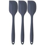 viarella 3lü Gri Silikon Spatula Seti Isıya Dayanıklı Yanmaz Yapışmaz Çizmez 27cm