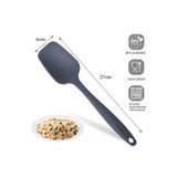 viarella Gri Silikon Kaşık Isıya Dayanıklı Yanmaz Yapışmaz Çizmez 27cm