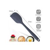 viarella Gri Silikon Spatula Isıya Dayanıklı Yanmaz Yapışmaz Çizmez 27cm
