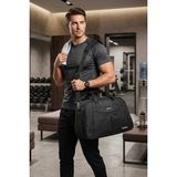 Viatox ADM 01 Büyük Boy Unisex Seyahat&spor El Valizi SİYAH - Siyah