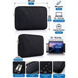 Viatox EY-171 Prime Laptop Tablet Çantası 13 & 13,3 Inç Macbook Air Pro Notebook Siyah
