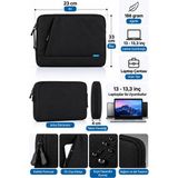 Viatox EY-172 Prime Laptop Tablet Çantası 13 & 13,3 Inç Macbook Air Pro Notebook Siyah