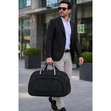 Viatox SR-08 UNISEX HAVLU KUMAŞ HOSTES VALİZ SEYAHAT TATİL SPOR HASTANE ÇOK GÖZLÜ EL VE OMUZ SİYAH - Siyah