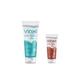 Viaxi Glide Lubricant Gel Naturel 200 Ml Çilek Aromalı Su Bazlı Kayganlaştırıcı Jel 100 Ml