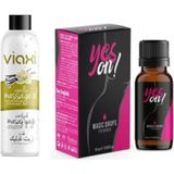 Viaxi Yeson Magic Drops For Women 15 Ml+ Vanilyalı Masaj Yağı 177 Ml