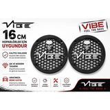 Vibe Black Death 16CM Hoparlör Kapağı - Vibe Logolu Kaliteli Plastik Midrange Hoparlör Kapak 16 cm - 2 Adet