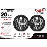Vibe Black Death 20CM Hoparlör Kapağı - Vibe Logolu Kaliteli Plastik Midrange Hoparlör Kapak 20 cm - 2 Adet