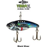 Vibrasyon Yem - Lrf/spin Jig - Fishack Vibrax - 15G 55MM - Black Silver