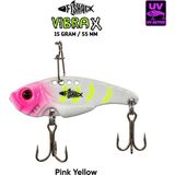 Vibrasyon Yem - Lrf/spin Jig - Fishack Vibrax - 15G 55MM - Pembe - Sarı