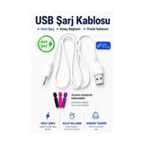 Vibratör USB Şarj Kablosu 80cm USB 3.0