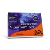 Viburnum Art Pamuk Suluboya Kağıt Pedi 160 lb/350 gsm Soğuk Pres Suluboya Bloğu Yetişkinler ve Öğrenciler için Suluboya Kağıdı Sanatçı Kağıdı 20 Yaprak 10 x 18 cm