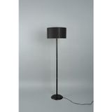 Vica Metal Lambader Siyah-Krom (38x38x145 cm)