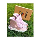 Vicco 21K.368 Pudra Renk Kürklü Bilek Boy Kalın Taban Unisex Çocuk Botu