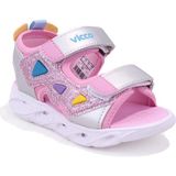 Vicco 321F24y204 Hilda Pembe Ortopedik Günlük Işıklı Kız Çocuk Spor Sandalet
