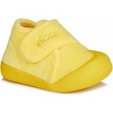 Vicco 959.B19K.446-12 Cırtlı Sarı İlk Adım Panduf Ayakkabı Düz Taban Tekstil Erkek Çocuk
