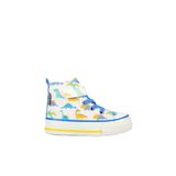 VİCCO Ada Desenli Erkek Bebek Beyaz/saks Mavi Sneaker, Beyaz/Saks Mavi, 22
