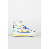 Vicco Ada Desenli Erkek Bebek Beyaz/saks Mavi Sneaker