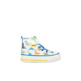 VİCCO Ada Desenli Erkek Okul Öncesi Beyaz/saks Mavi Sneaker, Beyaz/Saks Mavi, 26