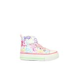 VİCCO Ada Desenli Kız Bebek Sneaker (Beyaz/Pembe, 23 Numara)