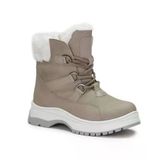 Vicco Alexis Hafif Unisex Bej Fermuarlı Kürklü Kışlık Çocuk Botu