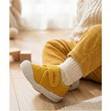 Vicco Anka II Bebek İlk Adım Ayakkabısı Sarı Tekstil Malzeme Düz Taban