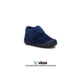 Vicco Color Model Rahat Kalıp Erkek İlk Adım Bebek ve Çocuk Ev Ayakkabısı Lacivert Panduf