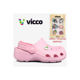 Vicco Didim Jıbbıtz Aksesuar Hediyeli Ortopedik Unisex Çocuk Terlik - Pembe