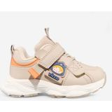 Vicco Filika Bebe Bej Cırtlı Lastikli Spor Ayakkabı