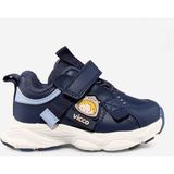 Vicco Filika Bebe Lacivert Cırtlı Lastikli Spor Ayakkabı