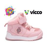 Vicco Hippi Phylon Kauçuk Taban Ortopedik Çocuk Bot Pudra - Çok Renkli